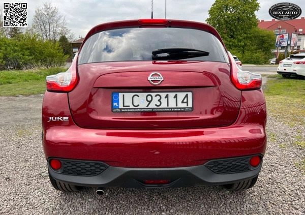 Nissan Juke cena 48500 przebieg: 144000, rok produkcji 2015 z Radymno małe 781